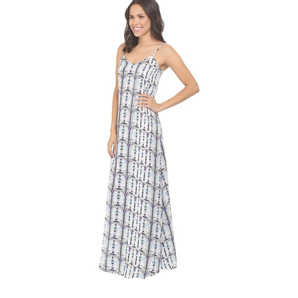 EUC Tart Maxi Blue Purple Snake Print Maxi